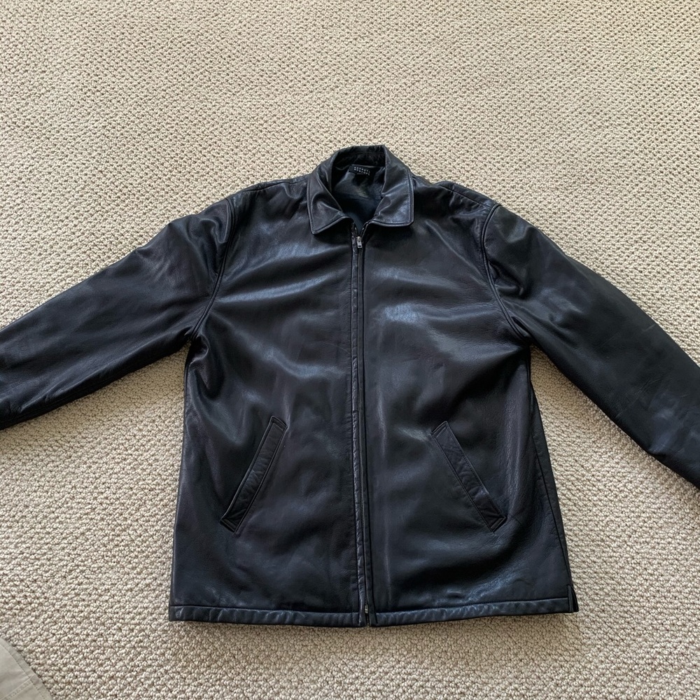Barney’s New York Men’s Leather Jacket